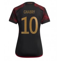 Fotbalové Dres Německo Serge Gnabry #10 Dámské Venkovní MS 2022 Krátký Rukáv